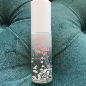 White in milk capsule serum